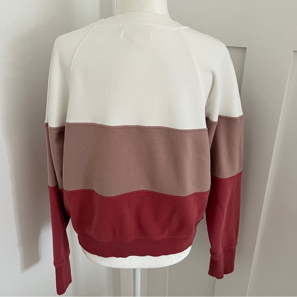 NWOT Spiritual Gangster Triblock Bridget Raglan Pullover Sz L Cotton Yoga *Y5 - Picture 3 of 4